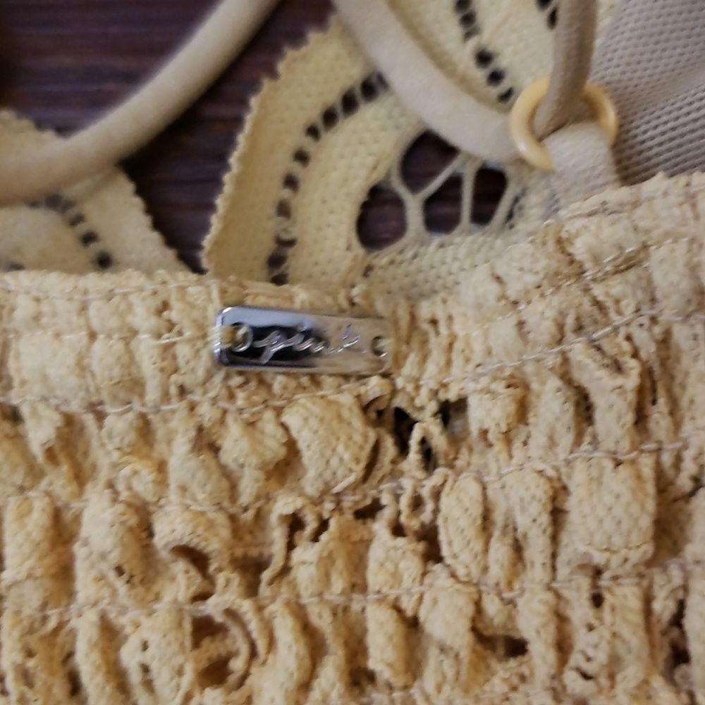 PINK Victoria's Secret Lace Bandeau in Light Yellow - Picture 3 of 3